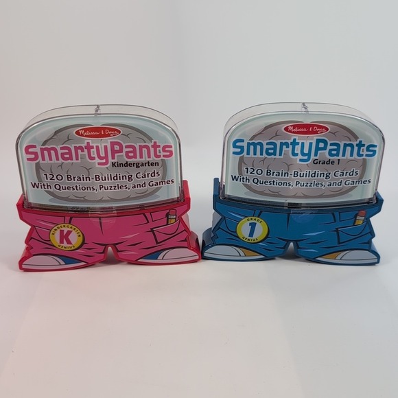 Melissa & Doug Other - Lot of 2 Melissa & Doug Smarty Pants Brain Building Educational Cards K & 1st